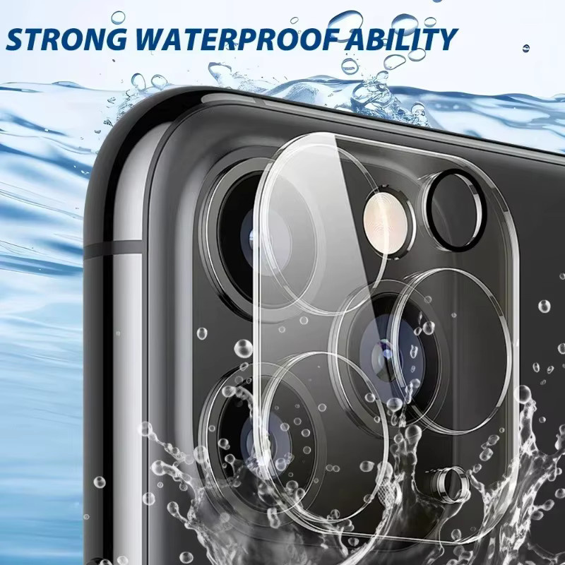 HD Gehärtetes Glas Kamera-Objektiv-Schutzfolie für Apple iPhone 13, 14, 15 und 16 Pro Max Plus in Transparent - Bild 3