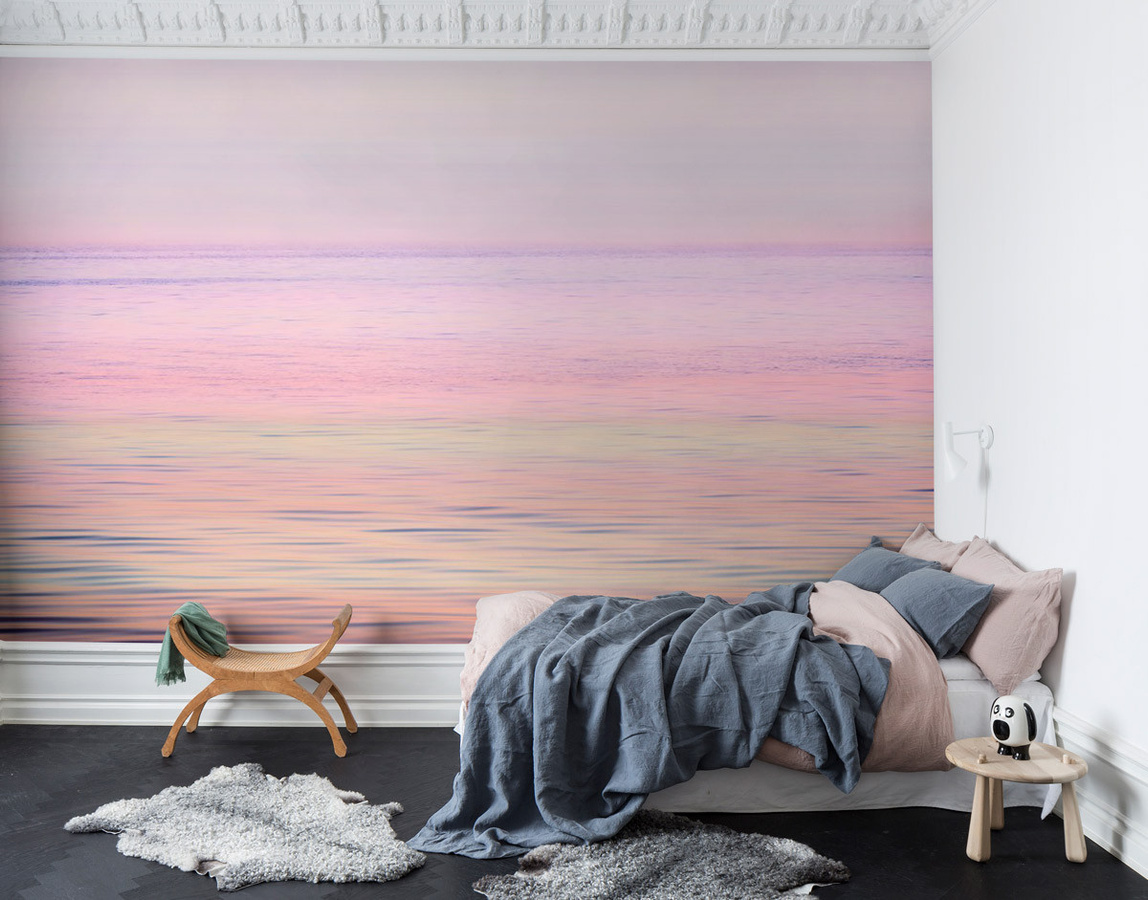Rebel Walls Mural Paradise Breeze abstrakte Wandgestaltung in Pink, Purple, Blue und Multicolour - Bild 1