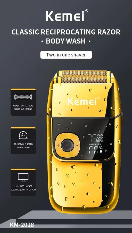 Kemei Haarschneider, silber, Herren - Bild 5