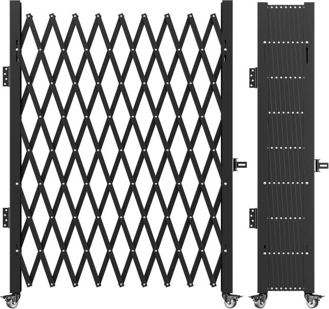 Buying Solutions MB Faltbares Sicherheitstor aus Stahl in Schwarz, B: 229 cm, H: 198 cm - Bild 1