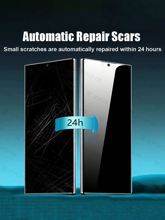 Samsung Galaxy S25 Ultra S24 S23 S22 S21 S20 Plus Sichtschutz Hydrogel-Displayschutzfolie mit Selbstreparatur-Effekt - Bild 4