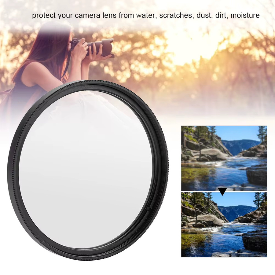 VBESTLIFE Universal Slim UV-Filter als Objektivschutzfilter für Kameras in Transparent - Bild 2