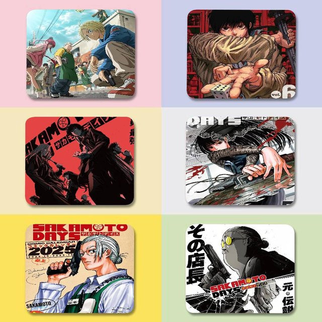 Japanisches Anime-Mauspad SAKAMOTO DAYS in Multicolour als kreative Schreibtischunterlage und Spiel-Mauspad - Bild 1