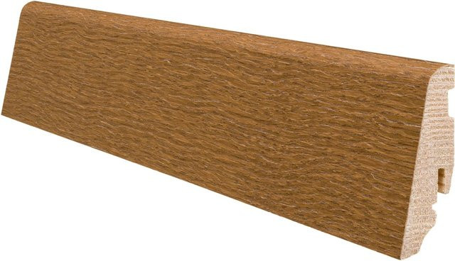 Haro Sockelleiste Eiche Mocca Bernsteineiche strukturiert geölt, Farbe: Braun, Höhe: 58 mm, Tiefe: 19 mm, Länge: 2200 mm - Bild 1