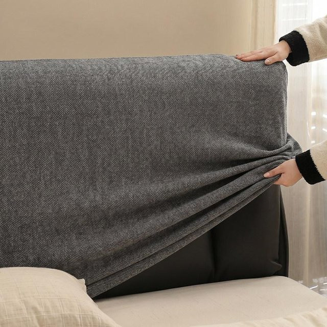 Love Fashion Home Dehnbarer Bettrahmenbezug aus Chenille, Waschbarer Bettrockschutz für Boxspringbetten, Kratzfest und Katzenfest, Breite: 120 cm - Bild 1