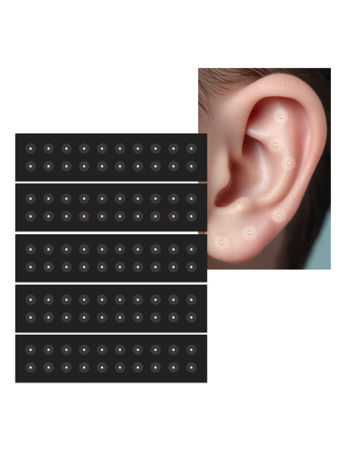 SUOLAER Auriculotherapie Vaccaria Samen Ohr Aufkleber, Unisex - Bild 7