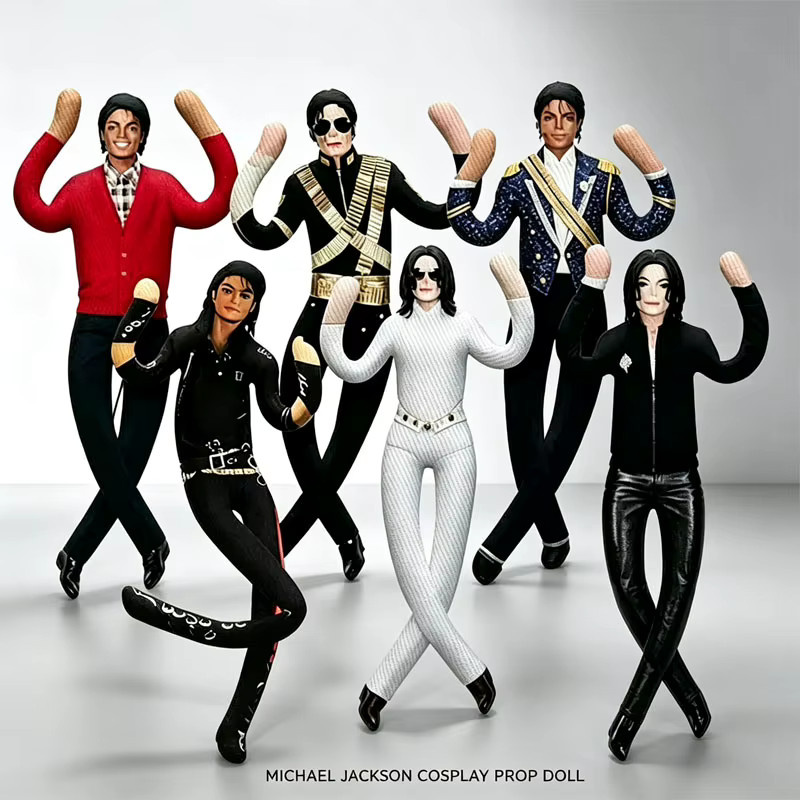 52TOYS Michael Jackson Anime-Puppe, Plüsch, 6-teiliges Set, ab 18 Jahren - Bild 3