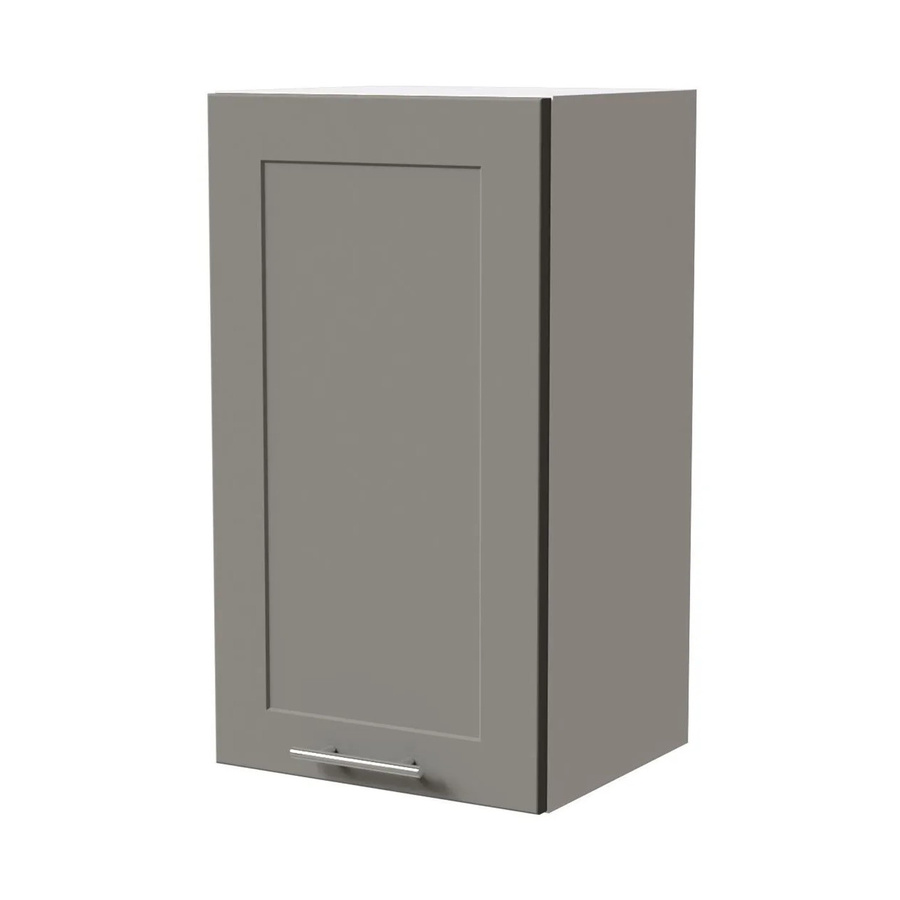 Feldmann-Wohnen Hängeschrank Oslo W2/40 Küchenschrank in Weiß und Dust Grey Matt, B/T/H: 40 x 32,5 x 72 cm - Bild 2