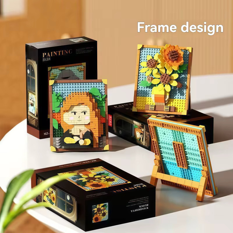 CACO BLOCKS Pixel-Bausteinrahmen, DIY Mini-Ziegel, Dekoratives Spielzeug - Bild 3