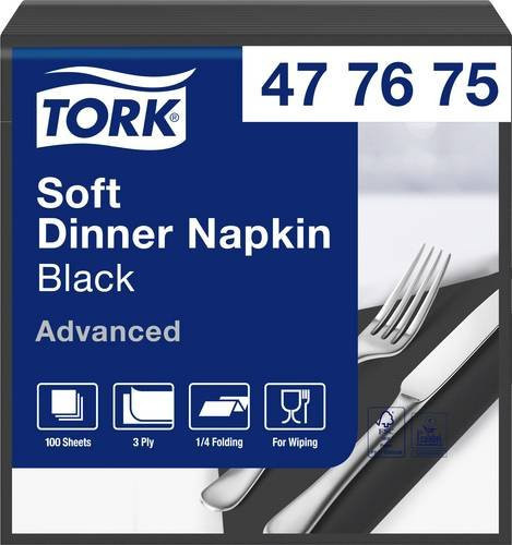 Tork Papierservietten für Professionals Schwarz 1200 Stück - Bild 1