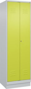 C+P Wäsche- und Kombispinde Classic PLUS mit Sockel, 2 Abteile, Viridingrün, H x B x T: 195 x 60 x 50 cm - Bild 1
