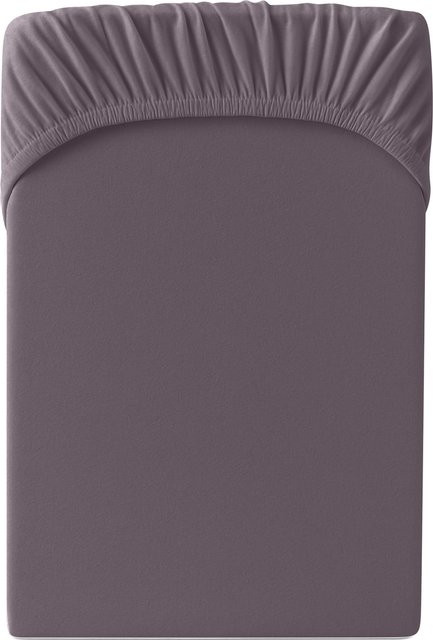 Hornisch HeimTex Spannbetttuch Edel-Jersey in Lila - Bild 1