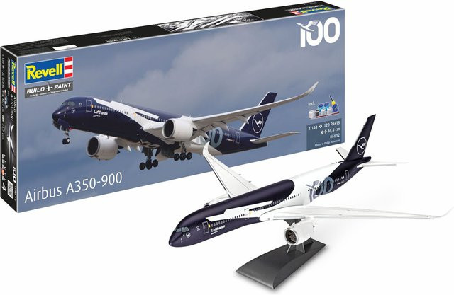 Revell A350-900 Lufthansa 100 ans Modellbau 1:144 ab 12 Jahren - Bild 1