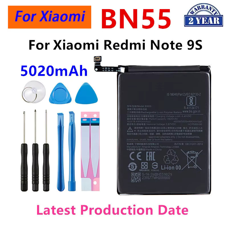 Xiaomi Akku in Schwarz für Redmi Note 9S 10S 11S Note 4X 3 8 9 10 Pro und Redmi Note 10X (BN55 BN40 BN54 BN59 BN53 BN5D BN43 BN46 BM4J BM46) - Bild 2