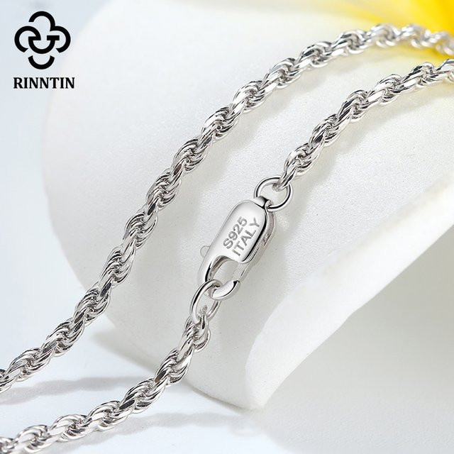 Rinntin Halskette, 925 Silber, 2,3 mm, Unisex - Bild 1