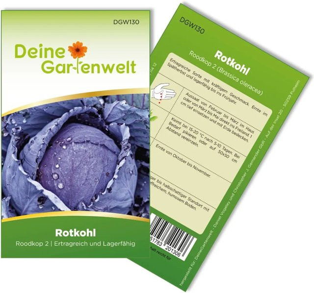 Deine Gartenwelt Rotkohl Roodkop Gemüsesamen - Bild 1