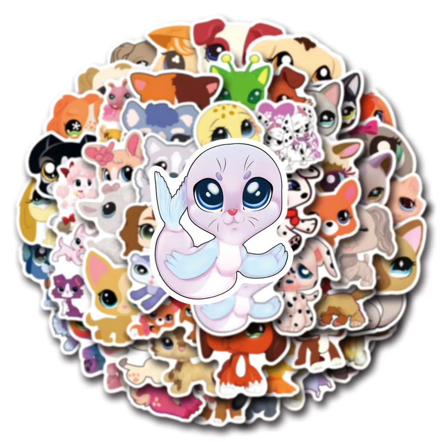 GOGOTU Littlest Pet Shop Aufkleber, 110-teiliges Set, multicolor - Bild 3