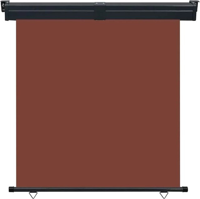 Furnicato Seitenmarkise Braun aus Polyester mit Montagezubehör, B/H: 165 x 250 cm - Bild 1