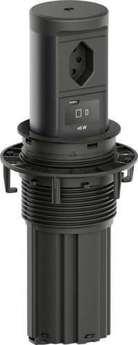 Bachmann BM0020523 Steckdoseneinheit mit USB-C in Schwarz - Bild 1