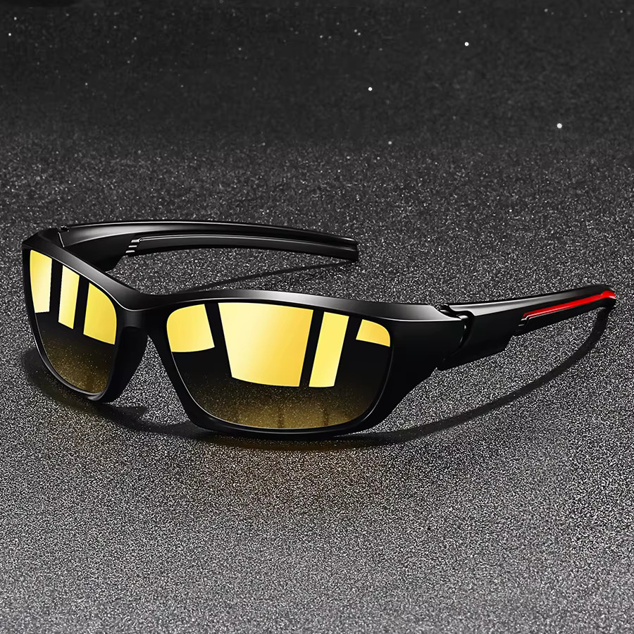 WSZ Nachtsichtbrille, Unisex, Vollrand, Schwarz, Kunststoff - Bild 2