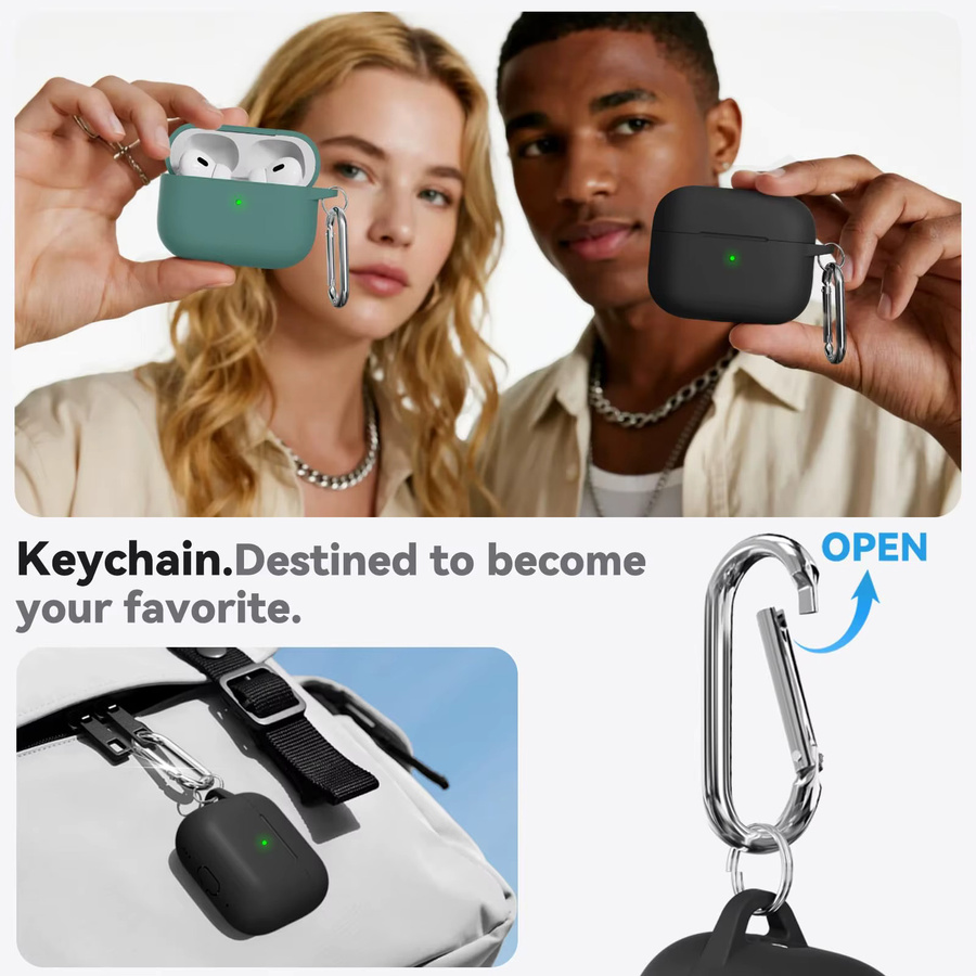 Weiche Silikonhülle für Apple AirPods Pro 3. Generation in Weiß inklusive Reinigungsset - Bild 6