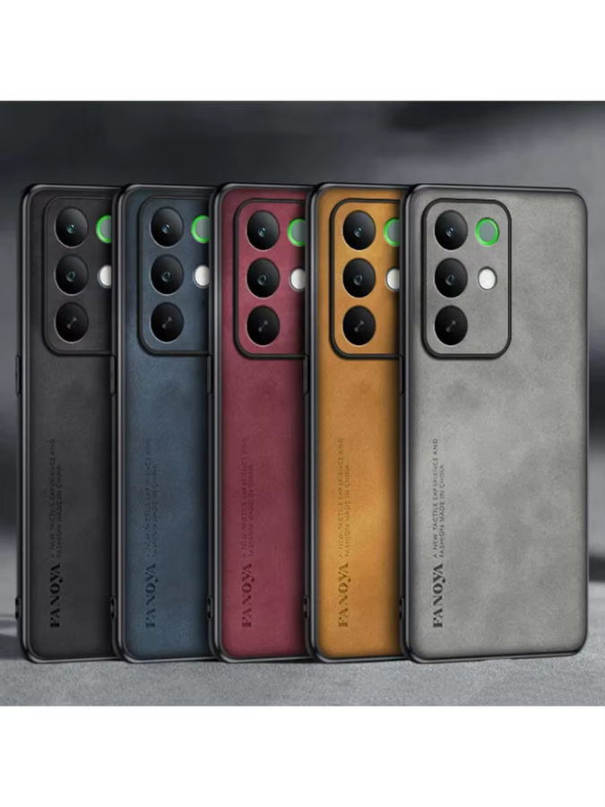 EUCAGR Luxus PU Leder Handyhülle für Realme C85 Pro 5G in Blau, Stoßfestes TPU Silikon Case mit vollem Schutz - Bild 4