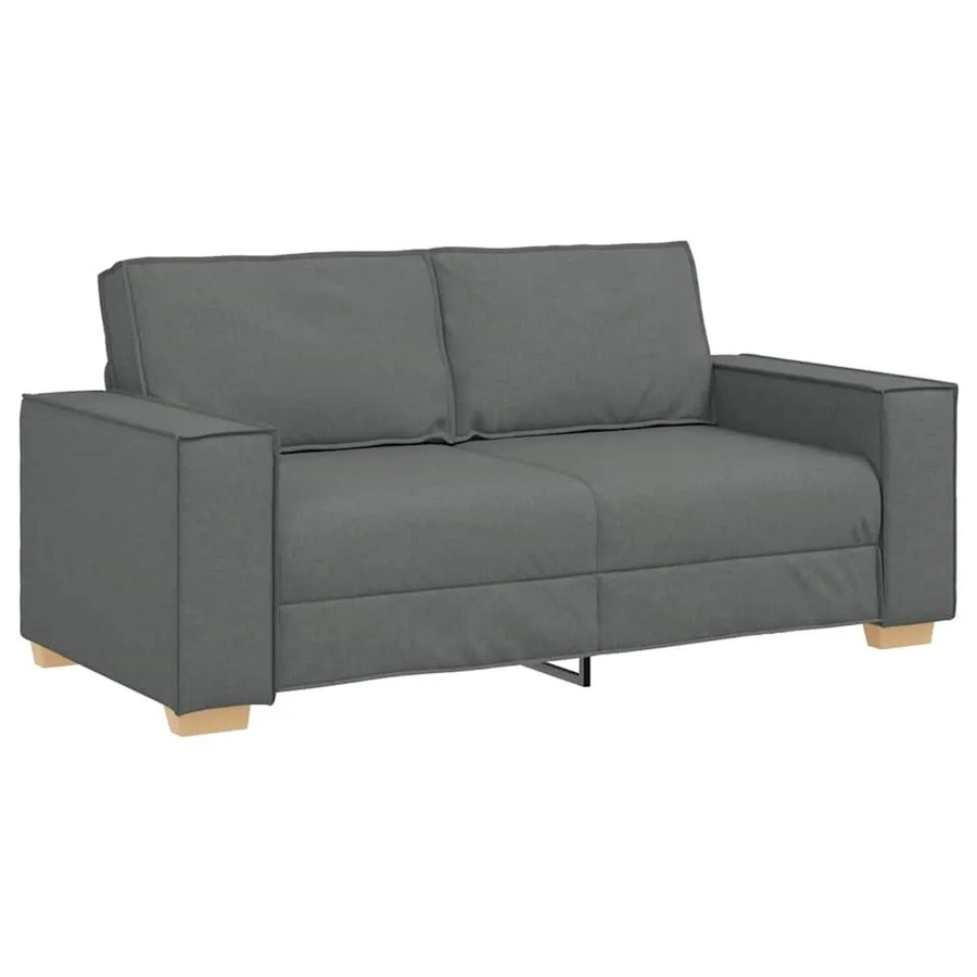 vidaXL 2-Sitzer Sofa Dunkelgrau mit Stoffbezug, B/T/H: 180 x 78 x 84 cm - Bild 2