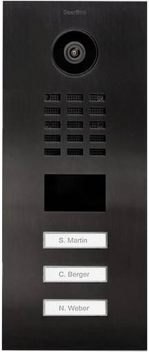 DoorBird D2103V IP-Video-Türsprechanlage LAN Außeneinheit aus Edelstahl V2A in Titan-Optik - Bild 1