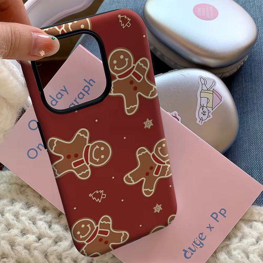 Handyhülle mit Lebkuchen-Design für Apple iPhone 11 bis iPhone 17 Pro Max Plus mit doppelschichtiger Rückseite - Bild 5