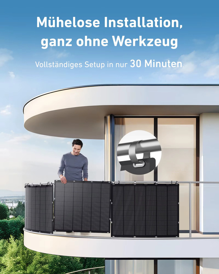 Zendure SolarFlow 800 Plus Balkonkraftwerk Komplettset mit 1,92 kWh Speicher und 450 W Leistung - Bild 4