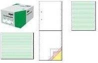 sigel DIN-Computerpapier endlos, A4, 3-fach, selbstdurchschreibend, weiß, 12 Rollen, 60/53/57 g/qm - Bild 1