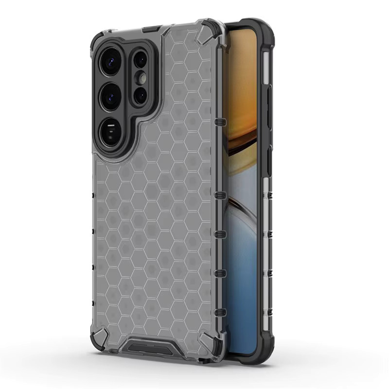 Honeycomb Style Bumper Handyhülle für Samsung Galaxy S26 S25 S24 S23 Ultra Plus FE in Transparent - Bild 2