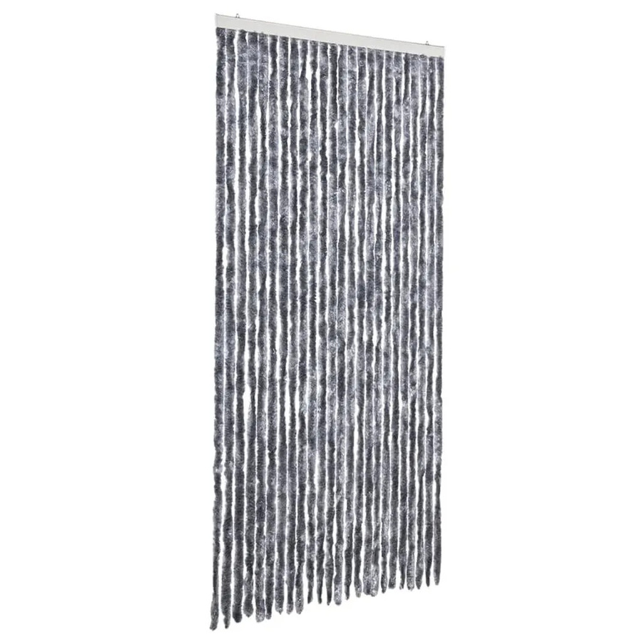 vidaXL Insektenschutz-Vorhang aus Chenille in Silber, Breite: 100 cm, Höhe: 220 cm - Bild 2