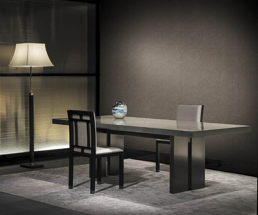 Armani Casa Tapete Towada Fil in Braun und Grau mit modernem abstraktem Textildesign - Bild 1