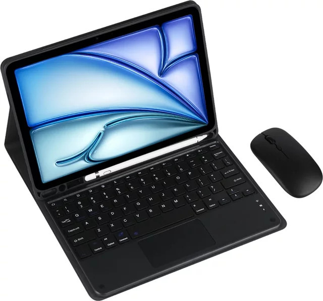 Samsung Tastaturhülle mit Maus und integriertem S-Stifthalter für Galaxy Tab A9+ Plus SM-X210/X216B/X218 11 Zoll in Pink und Black - Bild 1