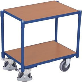 VARIOfit Euro-System-Roller mit 2 Ladeflächen in Blau, B/T/H: 100 x 60 x 40 cm - Bild 1