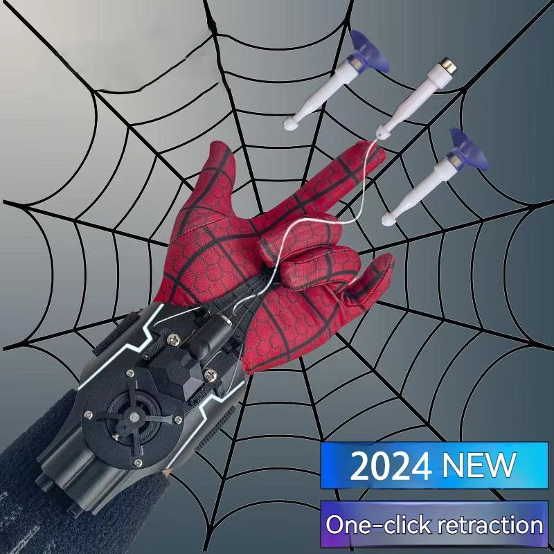 Bandai Marvel Spiderman Web Shooter, Handschuhe, Zubehör, Blau - Bild 4