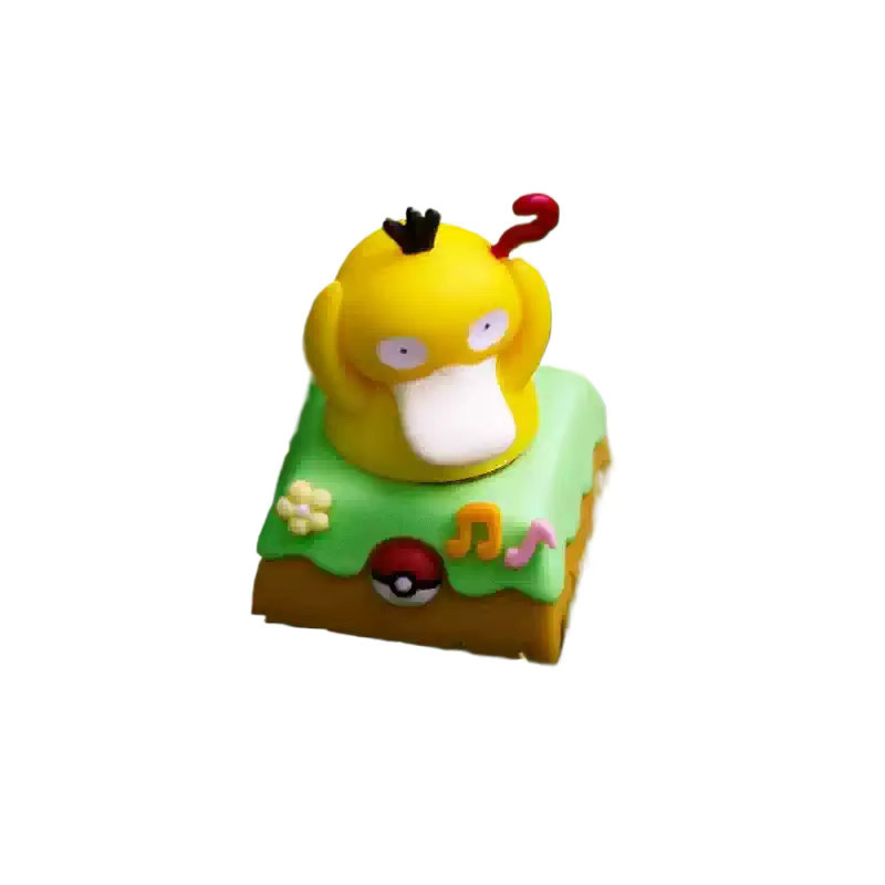 Takara Tomy Pokemon Kawaii Harz Tastenkappe mit Cartoon Haustier Elf Ornament in Grün für mechanische Tastaturen als Anime Zubehör - Bild 3