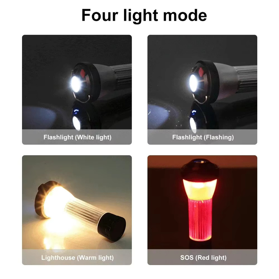 XIWANGFIRE LED Camping Laterne mit Magnet und Haken, dimmbar und per USB-C aufladbar, weiß - Bild 4