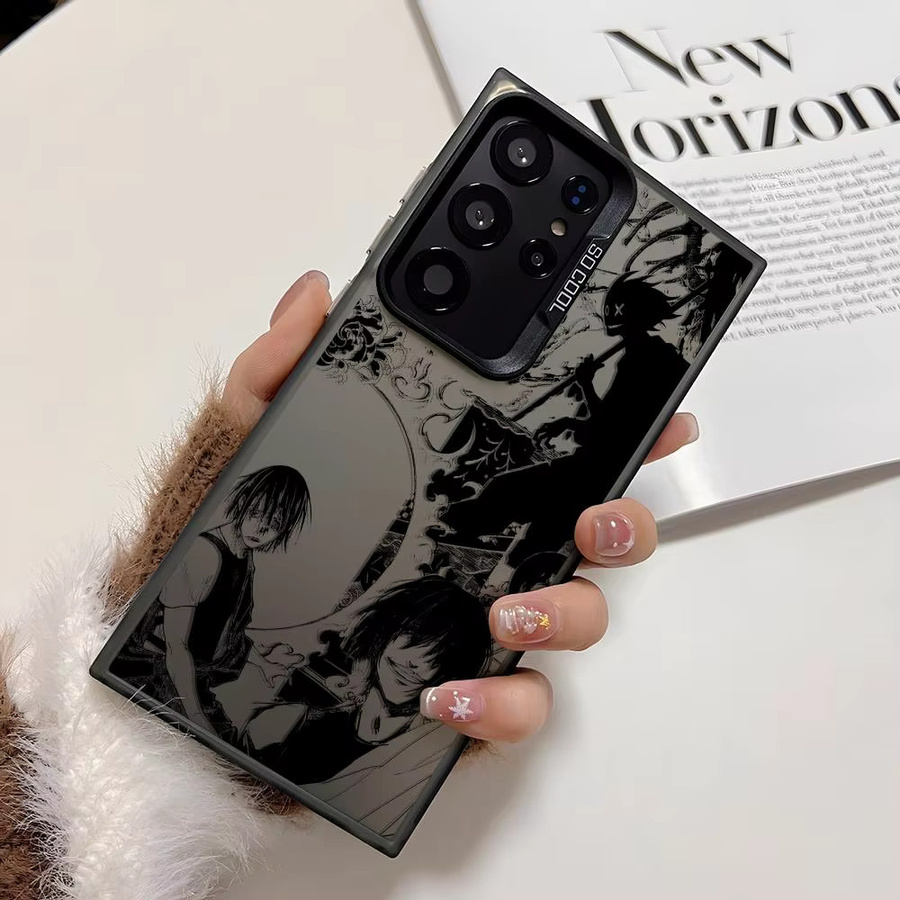 Silberne Anime F-Fire F-Force Logo Handyhülle aus Silikon für Samsung Galaxy S25 Edge S24 S23 S22 S21 S20 Ultra - Bild 2