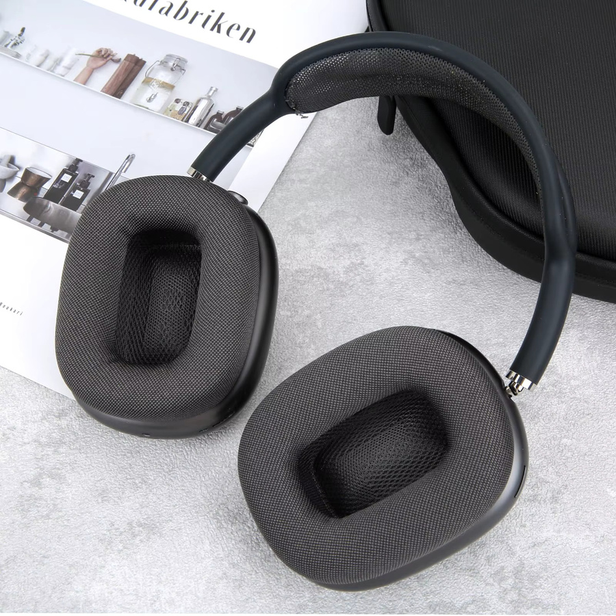 Apple Ersatz-Ohrpolster für AirPods Max Over-Ear Kopfhörer aus Mesh-Stoff mit Memory-Schaum und Magnet in Blau - Bild 4