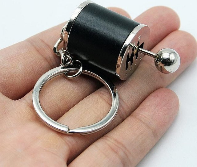 Meade Schlüsselring Auto Shifter, Sechs-Gang Schaltknauf Getriebe Modell, Schlüsselbund, Antistress Spielzeug - Bild 1