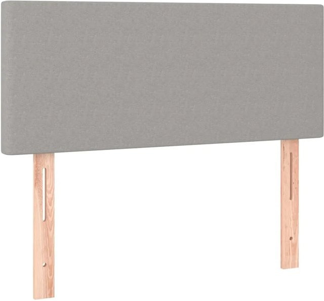 vidaXL LED Kopfteil Hellgrau mit USB-Ladeport und integrierter Beleuchtung, B/T/H: 90 x 5 x 78-88 cm - Bild 1