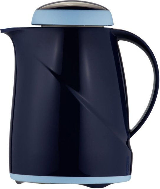 Helios Isolierkanne Wave in Blau, 0,3 l, Durchmesser: 12,8 cm, Höhe: 19,1 cm - Bild 1