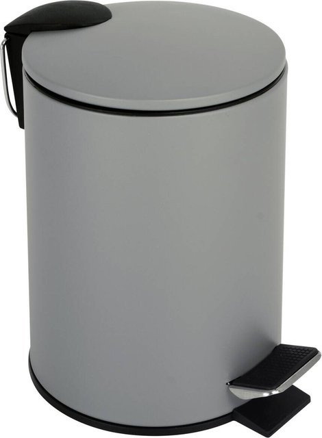 Pocoline Kosmetikeimer aus Edelstahl in Grau mit Pedal, Volumen: 2,6 l - Bild 1