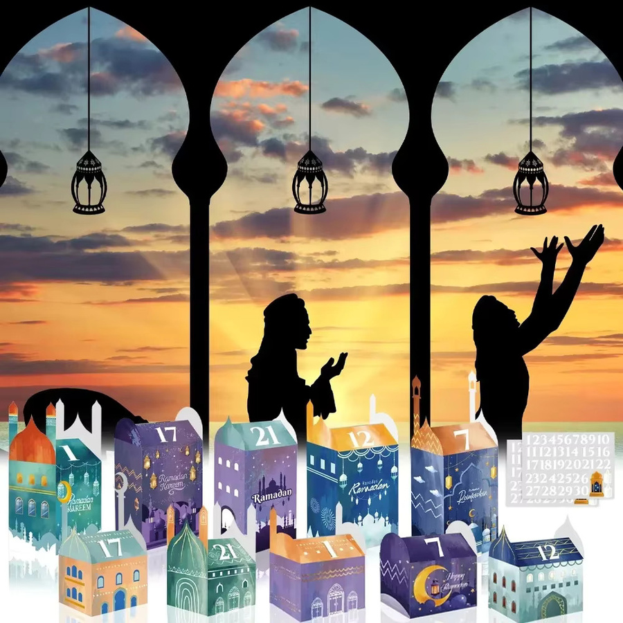 30 Stück Eid Mubarak Geschenktüten für Ramadan und Festlichkeiten in Mehrfarbig - Bild 1