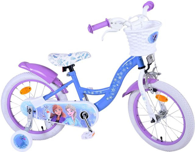 TPFSports Disney Frozen 2 Kinderfahrrad, Mädchen, Rücktritt, Handbremse, Blau/Lila - Bild 1