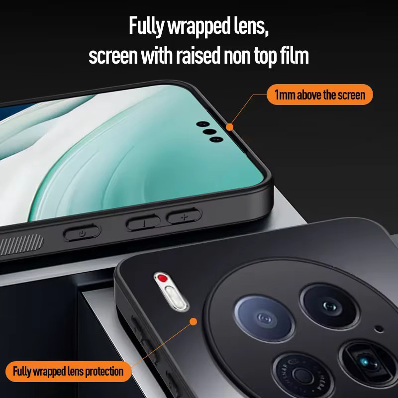 Stoßfeste Tecno Camon 40 Pro und Camon 40 Premier Handyhülle mit matter AG Frosted Rückseite aus TPU und PC in Schwarz und Blau - Bild 4