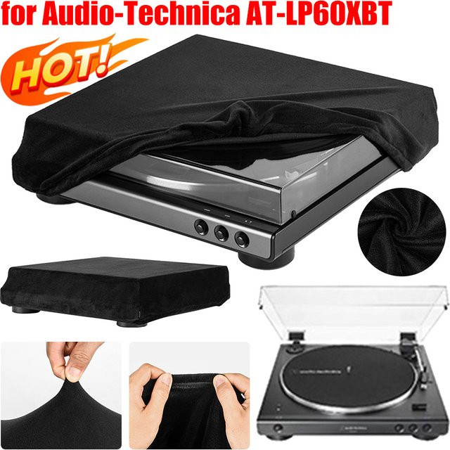 Audio-Technica Schutzhülle für AT-LP60XBT Plattenspieler aus elastischem Spandex in Schwarz - Bild 1