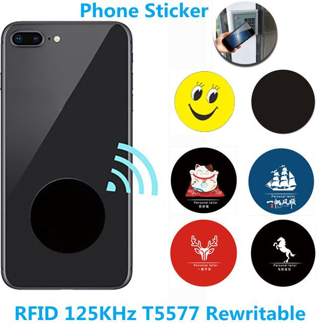 YEVERAXIN RFID 125 KHz T5577 Aufkleber, wiederbeschreibbare Keytags mit Anti-Metall-Interferenz für Klon und Duplizierung, 1 Stück - Bild 1
